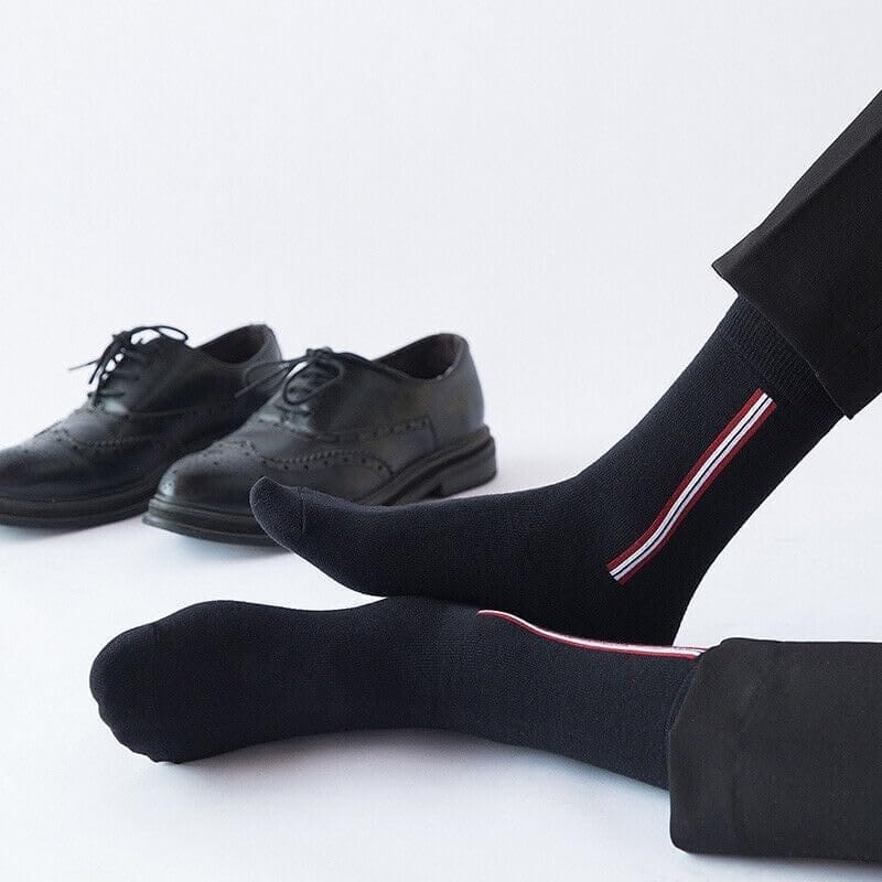 Sockscarving Pack of 5 Calf Length Socks, Linewalk Edition, Made With Durable & Breathable Cotton, Free Size, Suitable for all Season, Soft & Breathable, Daily Use