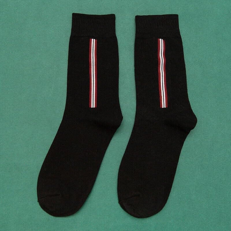 Sockscarving Pack of 5 Calf Length Socks, Linewalk Edition, Made With Durable & Breathable Cotton, Free Size, Suitable for all Season, Soft & Breathable, Daily Use