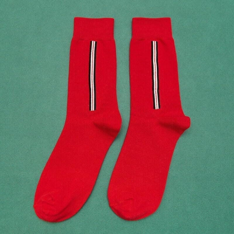 Sockscarving Pack of 5 Calf Length Socks, Linewalk Edition, Made With Durable & Breathable Cotton, Free Size, Suitable for all Season, Soft & Breathable, Daily Use