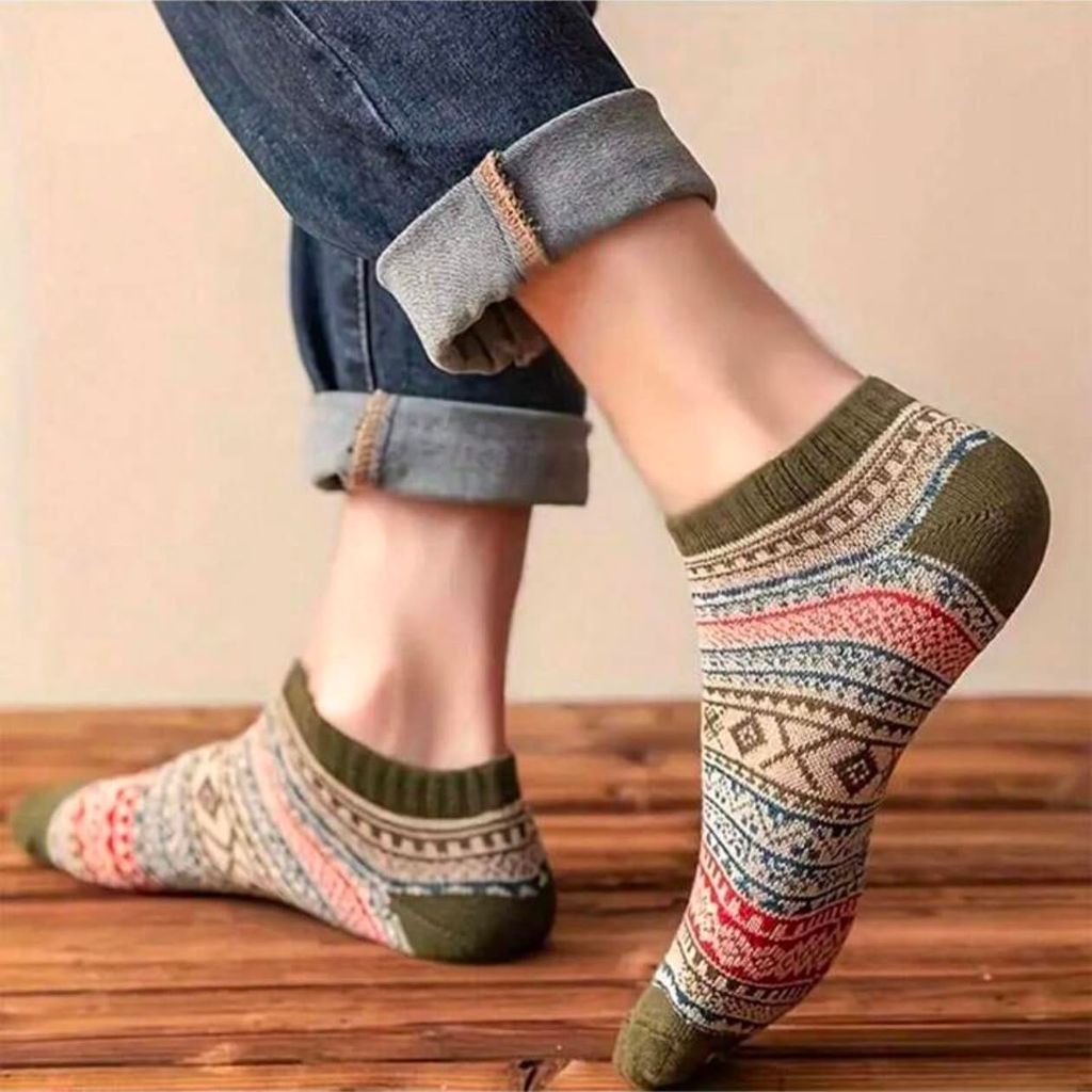 SOCKSCARVING Multicolour Micro-armed No-Show Socks for Unisex - Pack oF 5, Micro-armed No-show Edition Socks, Casual, Ankle Length, Unisex