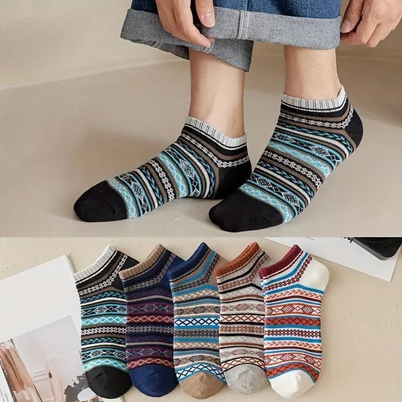 SOCKSCARVING Multicolour No Show Socks Edition Cotton Socks for Unisex - Pack of 5, No Show Edition Socks, Casual, Ankle Length, Unisex, Suitable for all Season & Occasion