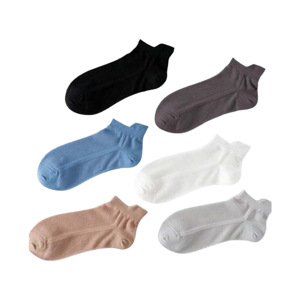 SOCKSCARVING Net Shot Edition Pack of 6 Multicolour Cotton Socks, Low Cut Socks, Suitable for all Occasion, Full Length, Odour Free &, 3X Softer than Regular Socks, For Men-Boys