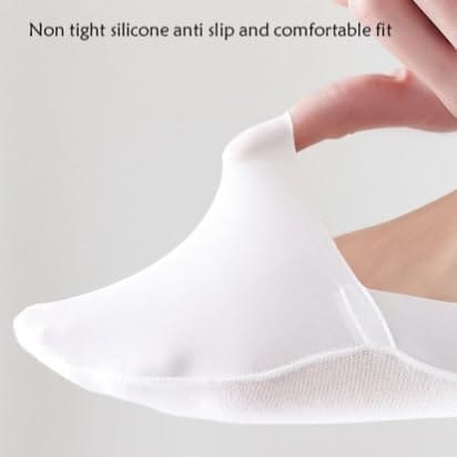 Sockscarving Pack of 5 No Show Socks, Super Grip Edition, Made With Durable & Breathable Cotton, Free Size, Suitable for all Season, Soft & Breathable, Daily Use