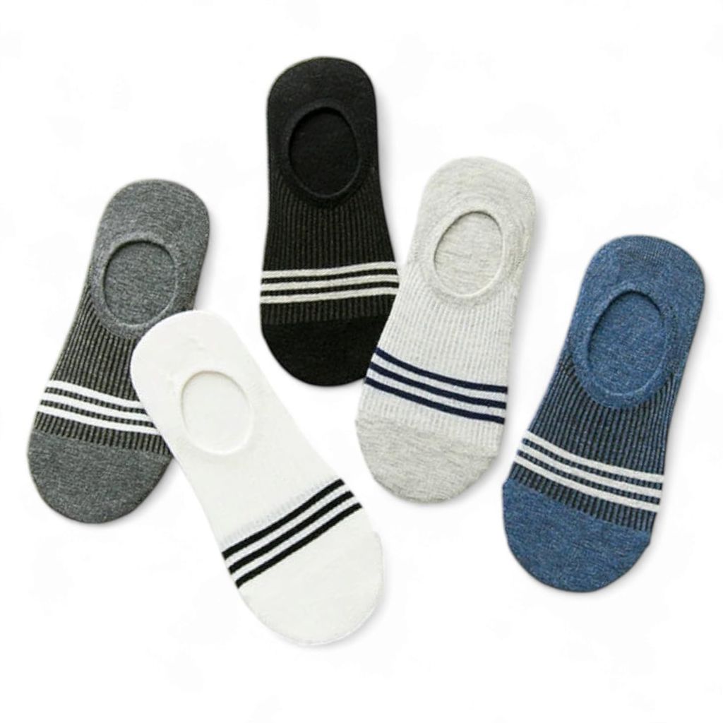 SOCKSCARVING Multicolour Cotton Soulmate Loafer Socks for Unisex - Pack of 5, Low Cut Ankle, Casual, Unisex-Men-Women