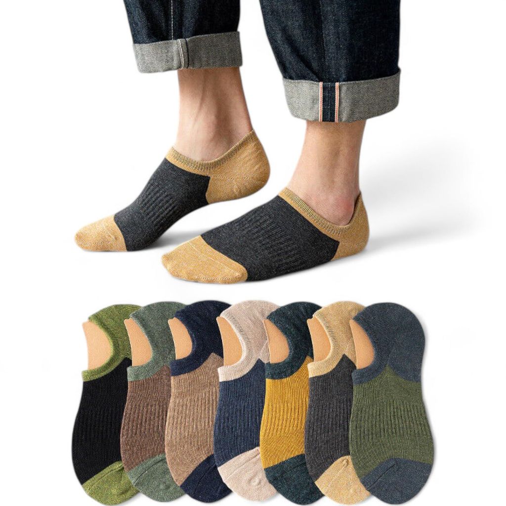 Sockscarving Pack of 7 No Show Socks, Velenta Edition, Made With Durable & Breathable Cotton, Free Size, Suitable for all Season, Soft & Breathable, Daily Use