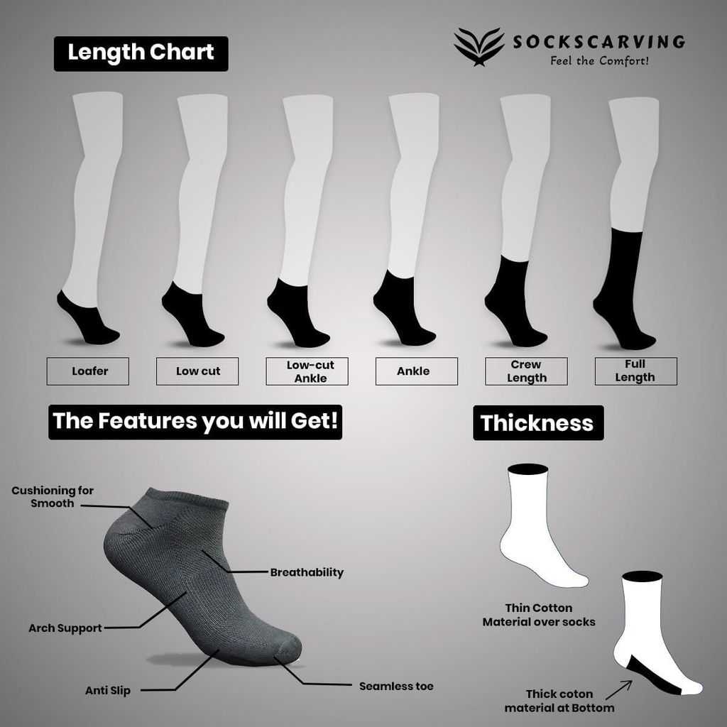 SOCKSCARVING Multicolour Viberant Edition Cotton Socks Pair of 8, Ankle Length, Free Size, Viberant Edition Socks, Casual Design, For Men-Women