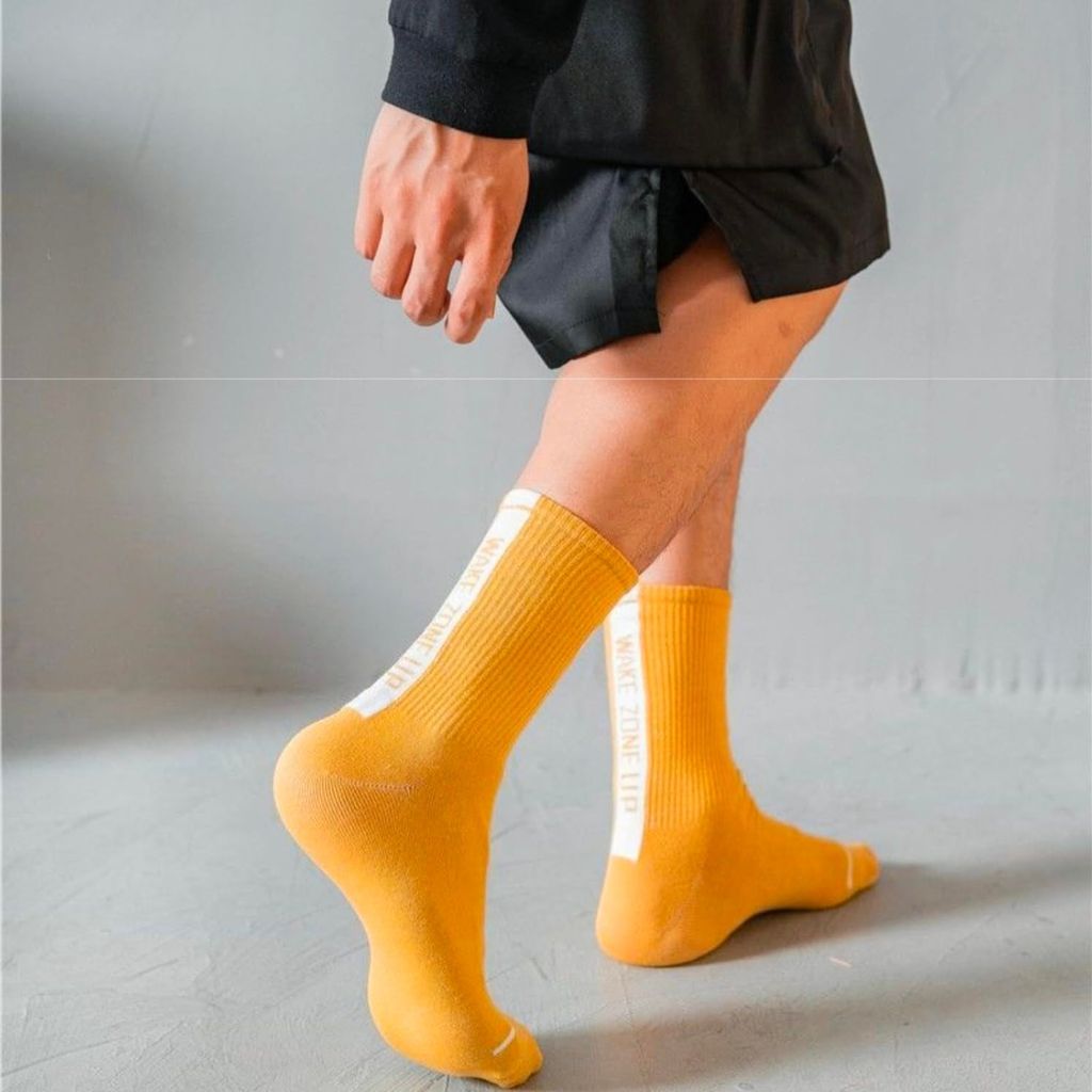 Sockscarving Men's 5 Pairs Printed Cotton Calf Length Socks Multicolor, Pack of 5, Free Size, Zone-Up Edition