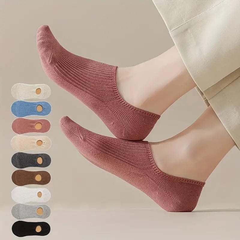 SOCKSCARVING Multicolour Cotton Socks for Unisex - Pack of 9, Knitted, Low Cut Ankle - Elasto Edition, Age 20-45 Years, Unisex-Men-Women