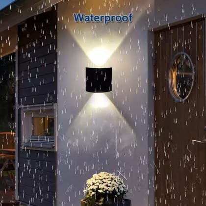 DAYBETTER� 2W U Shape IP65 Waterproof Outdoor Wall Lights,Up and Down LED Porch Lights, Outdoor Wall Lamp Suitable for Garden & Patio Lights,Elevationl Light(Warm White)-Pack of 1