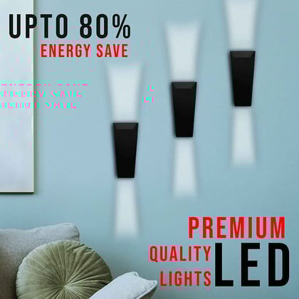 DAYBETTER� Wall Lights - 9W IP65 Waterproof Wall Lamp � Mashal Shape Fancy LED Light for Wall - Up & Down Wall Lamps - Outdoor Wall Lights for Elevation,Garden & Patio Lights - (Warm White)-Pack of 1