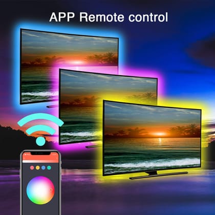 DAYBETTER TV LED Backlights, 9.8ft RGB TV LED Strip Lights Compatible with Alexa and Google Home, Sync to Music, APP Control for 46-60 inch TVs, PC Computer, Bedroom, USB Powered