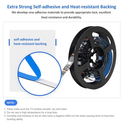 DAYBETTER Led Strip Lights for TV 42-60inch, 6.56ft TV Led Backlight Kit with Remote, USB Led Light Strips Color Changing 5050 RGB LEDs for HDTV Bias Light, Computer Behind (6.56ft)