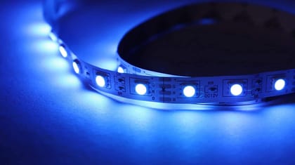 DAYBETTER� 4 Meter 2835 Cove Non Waterproof LED Strip Fall Ceiling Light for Diwali,Chritmas Decoration with Adaptor/Driver (Blue,60 Led/Meter) | NW-C-8