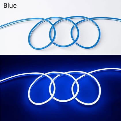 DAYBETTER� Neon Rope Light Silicon DC Light (5 Meter/16.4 Feet) or Indoor and Outdoor Flexible Waterproof Decorative Light with 12v DC Adapter Include- Red | NW-A-5