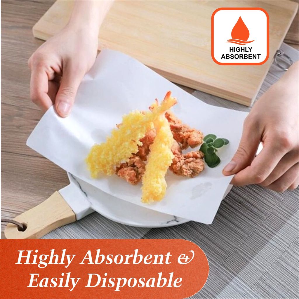 Claret Highly Absorbent Paper Napkins - 27x30 cm, 1-Ply, Pack of 3, 70 Sheets Each - Soft, Durable and Perfect for Everyday Use and Kitchen Cleaning