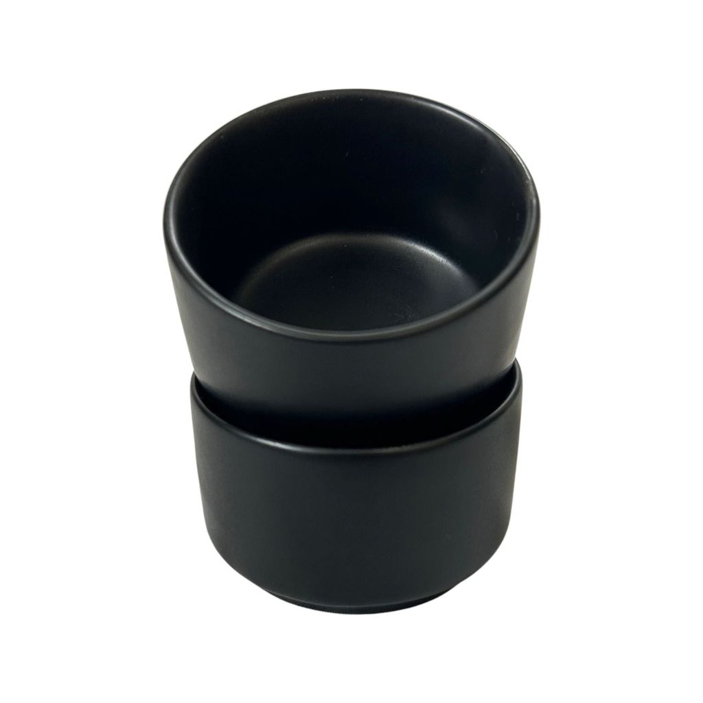 Ceramic Dining Chic Matte Black Ceramic Dip Bowls Set of 2