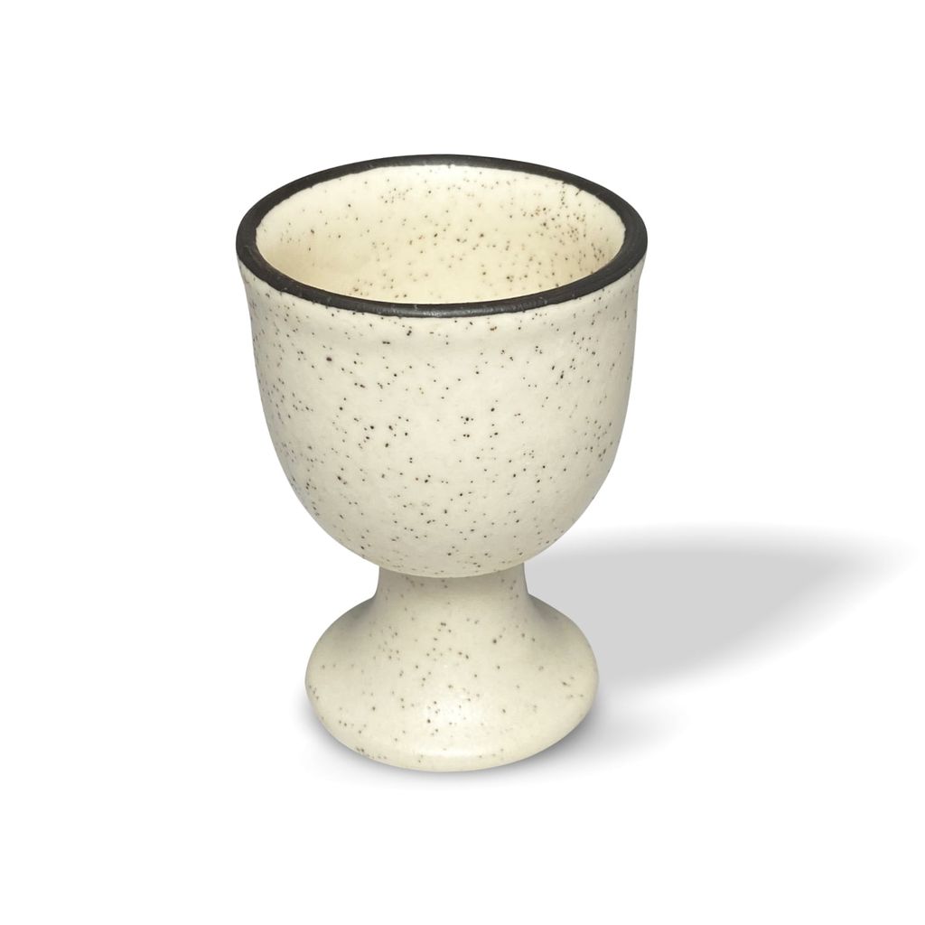 Ceramic Dining Matte White Egg Ceramic Cup Holders Set of 2