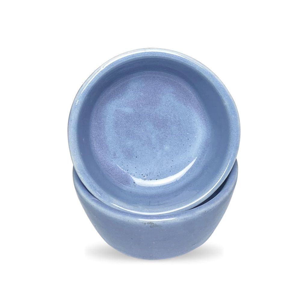 Ceramic Dining Glossy Purple Ceramic Dip Bowls Set of 2