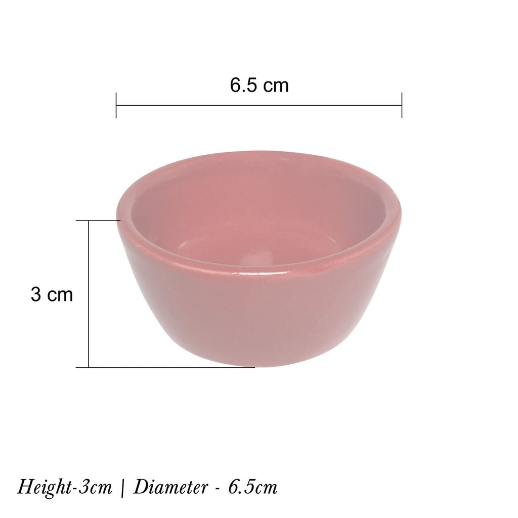 Ceramic Dining Glossy Red Ceramic Dip Bowls Set of 2