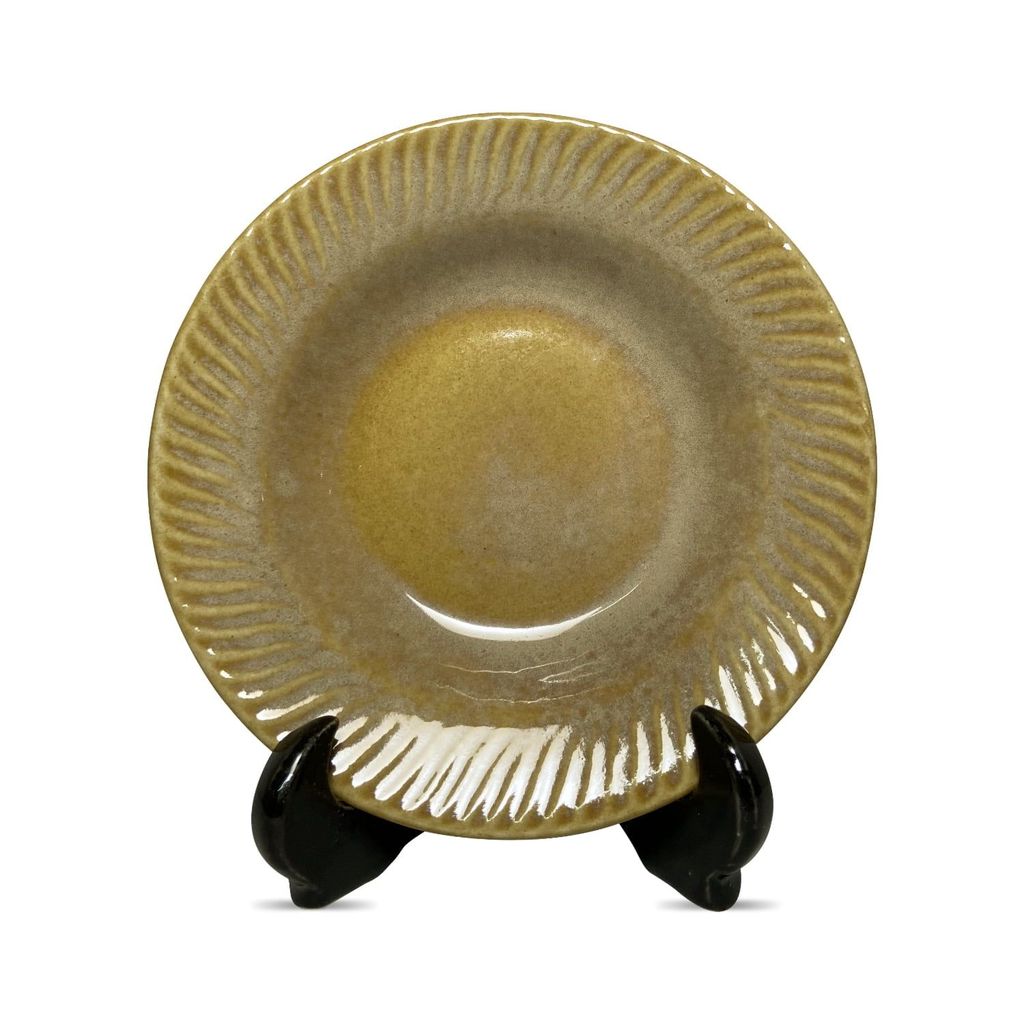 Ceramic Dining Mustard Ceramic Deep Pasta Plates Set of 2