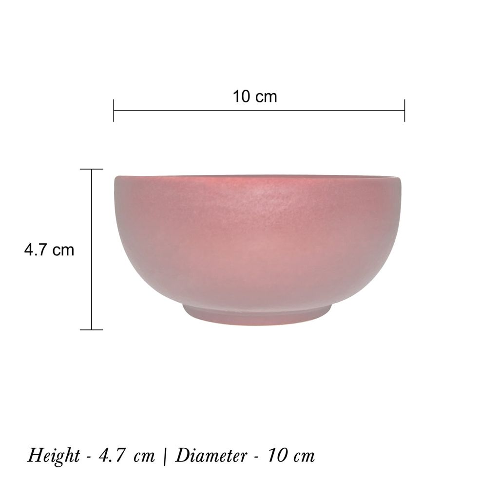 Ceramic Dining Matte Maroon Ceramic Bowls Katoris Set of 6