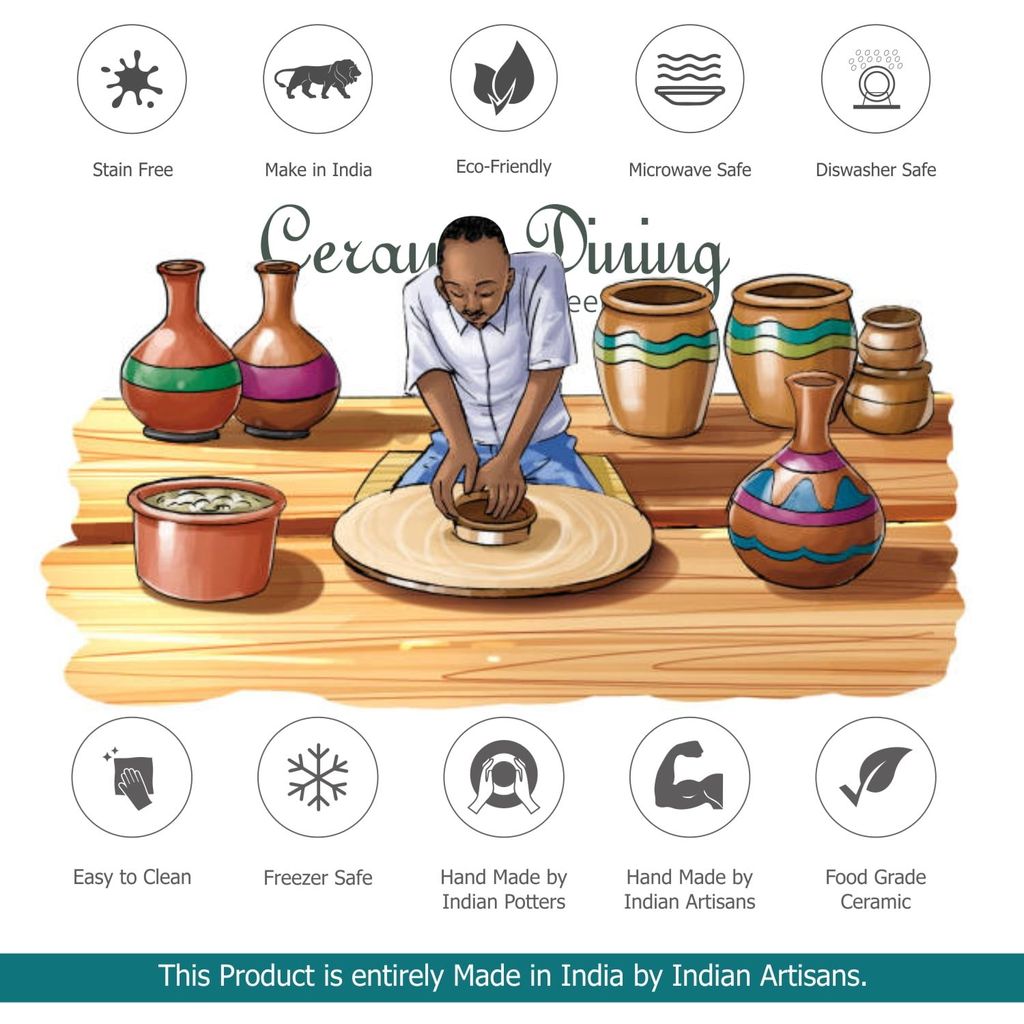 Ceramic Dining Moroccan Grey Two Pickle Ceramic Jars With Tray & Spoons