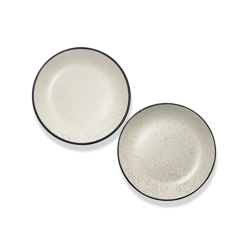 Ceramic Dining Matte White Ceramic 7.5 Quarter Plates Set of 4