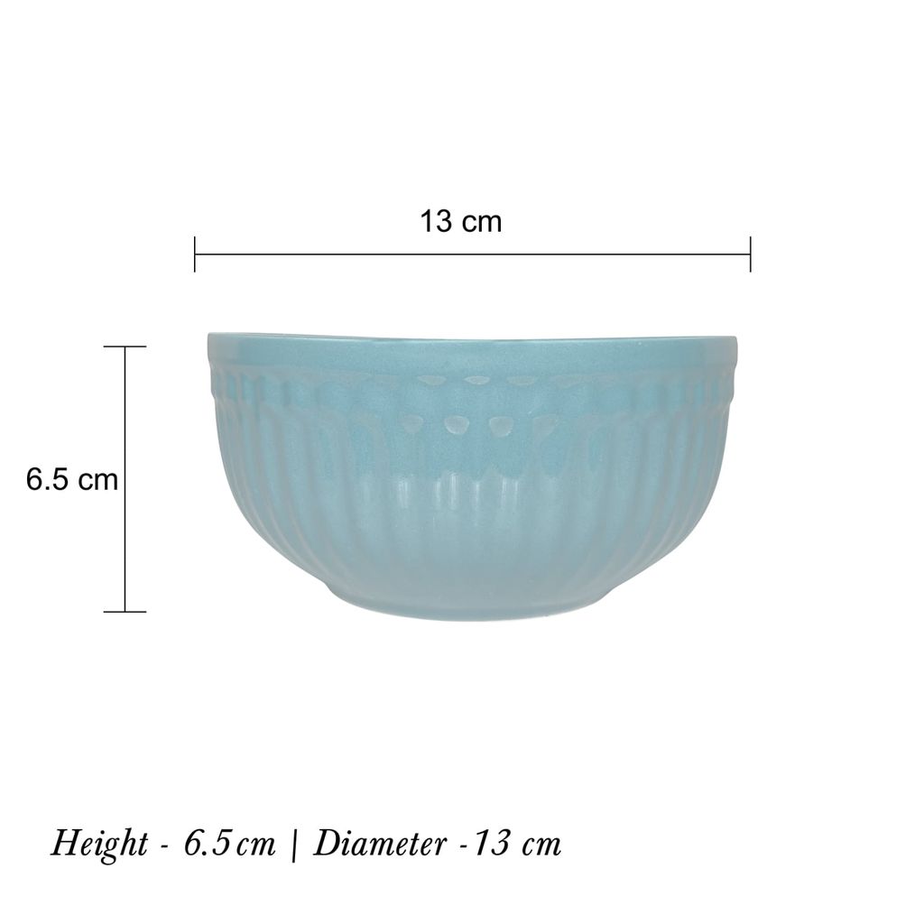 Ceramic Dining Peacock Green Linear Ceramic Soup Cereal Bowls Set of 2