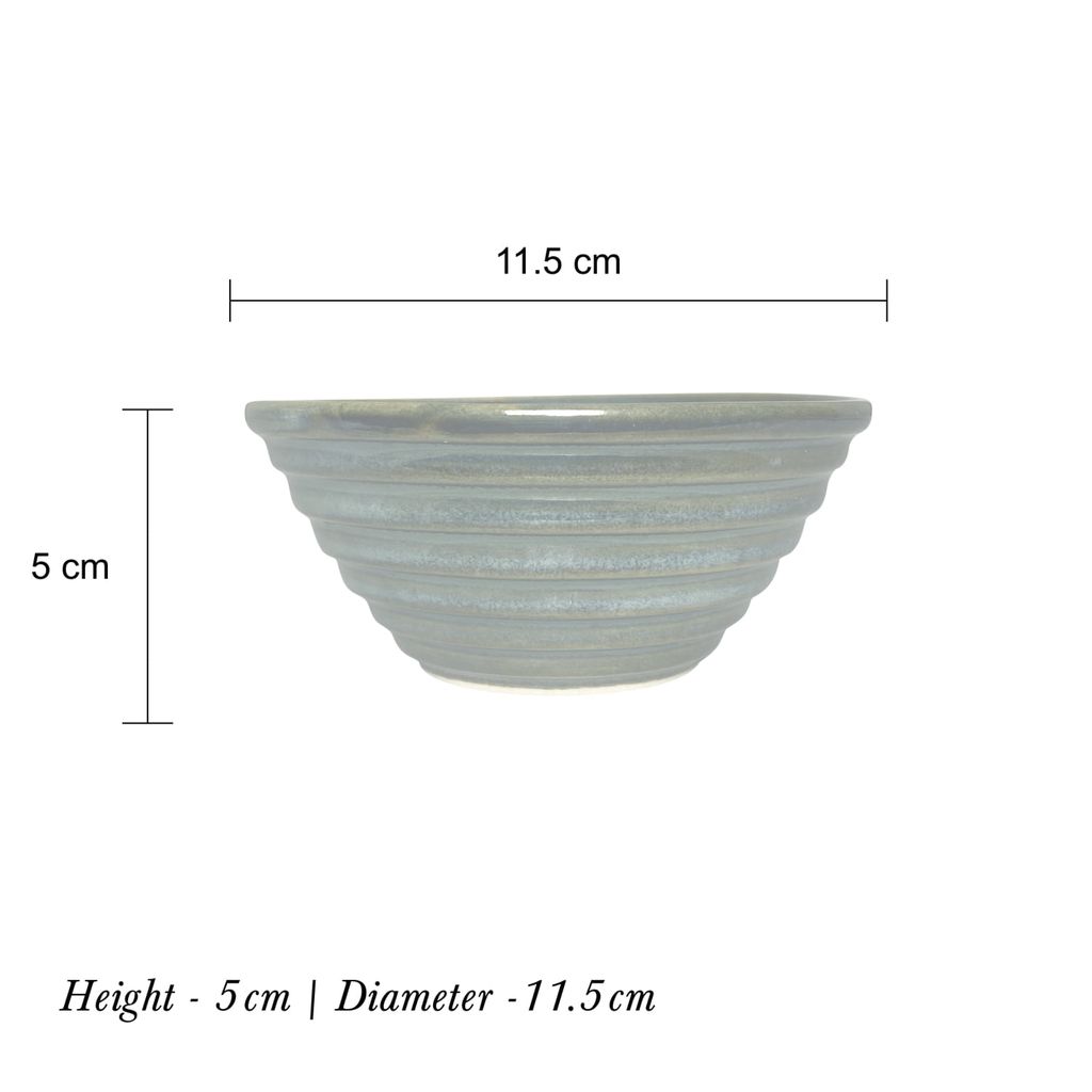 Ceramic Dining Emerald Green Designer Ceramic Dinner Bowls Set of 4