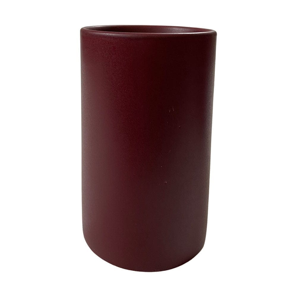Ceramic Dining Chic Matte Maroon Ceramic Glasses Set of 4