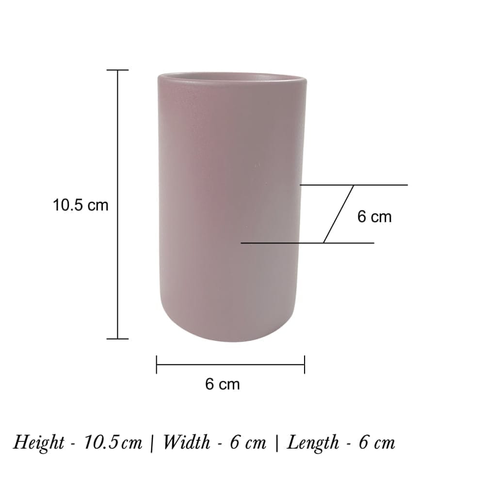 Ceramic Dining Chic Matte Maroon Ceramic Glasses Set of 4