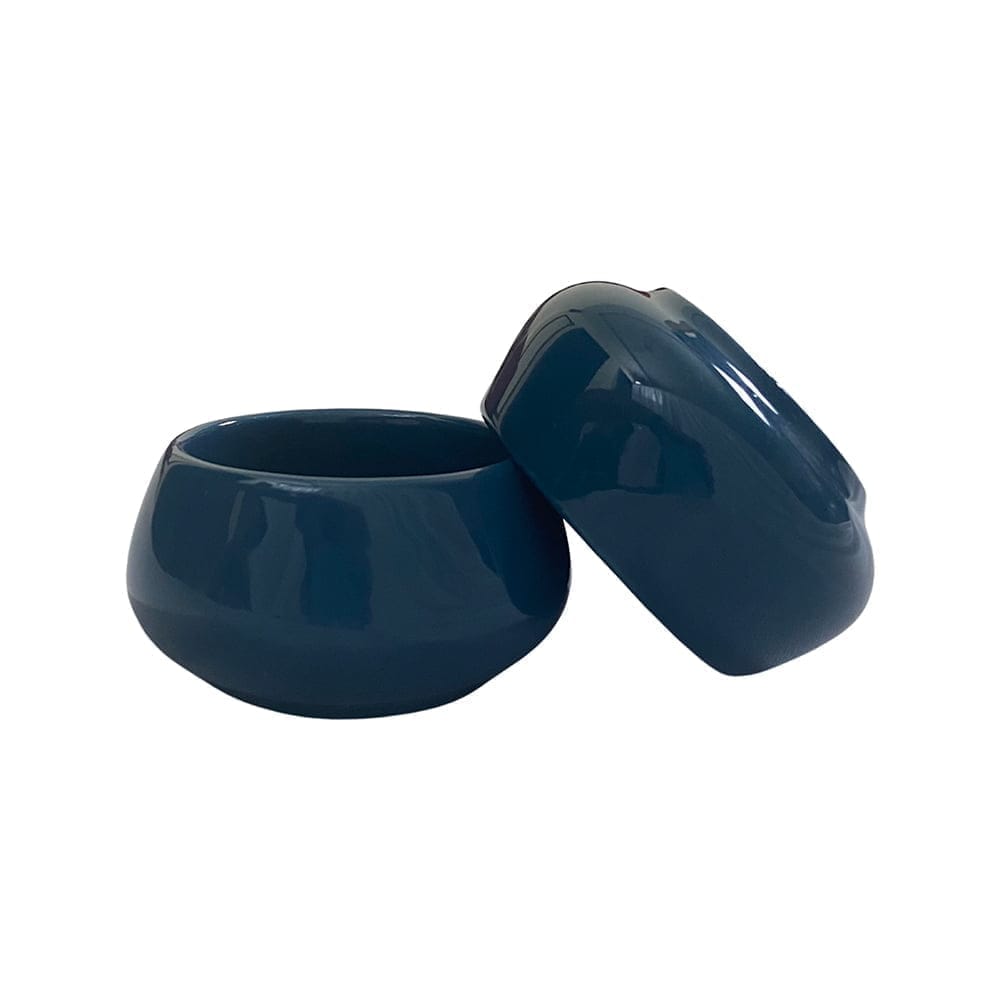 Ceramic Dining Chic Teal Blue Ceramic Dip Bowls Set of 2