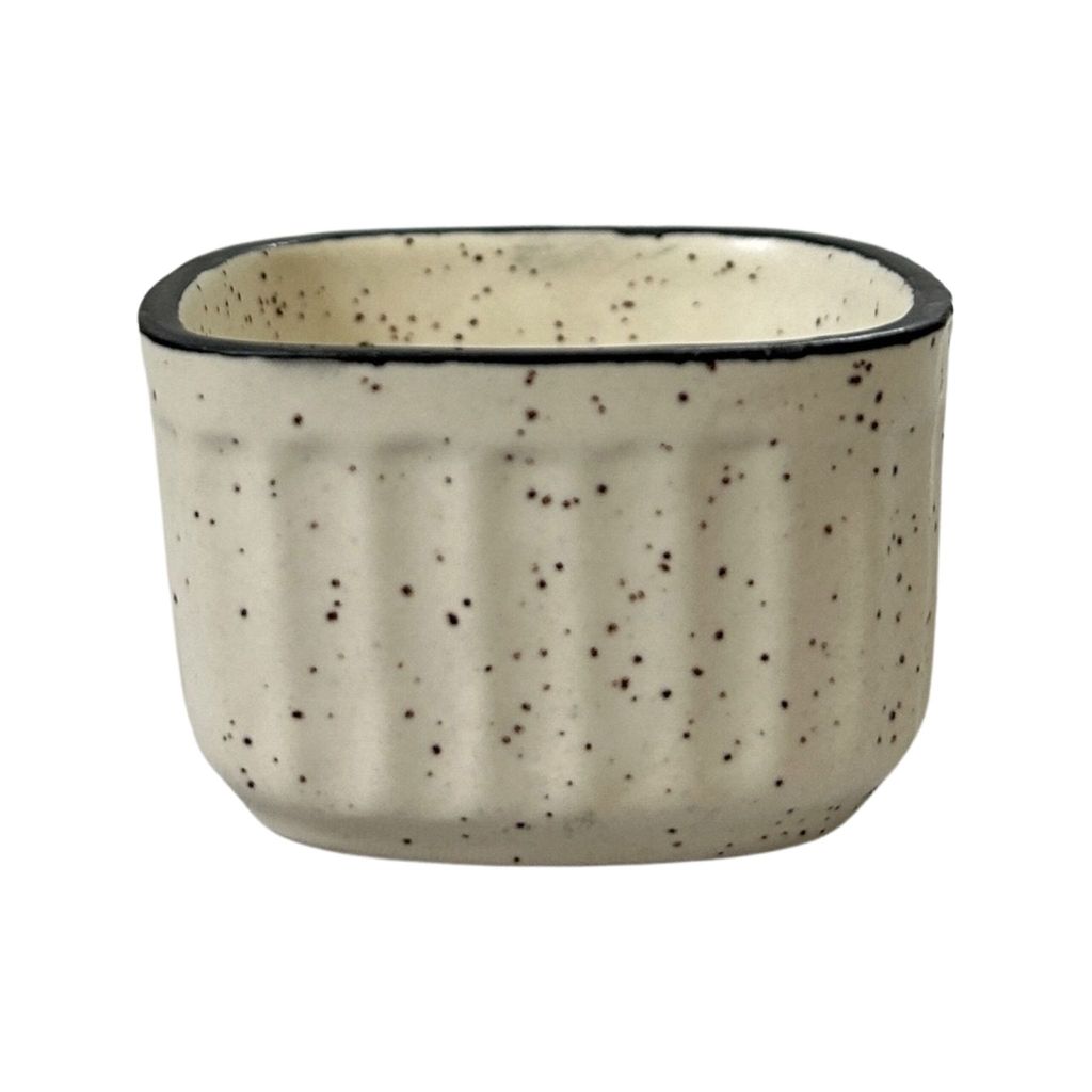 Ceramic Dining Matte White Square Ceramic Dip Bowls Set of 6 || Ketchup Bowls || Sauce Bowls || Chutney Bowls