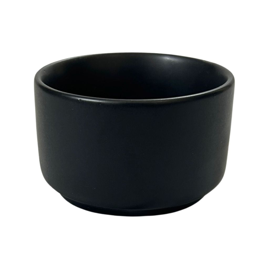 Ceramic Dining Chic Matte Black Ceramic Dip Bowls Set of 6