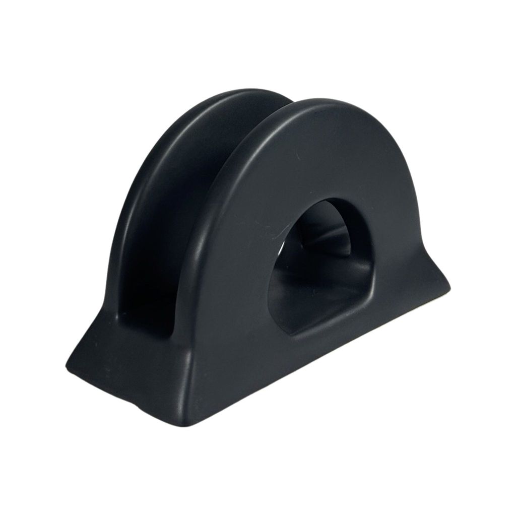 Ceramic Dining Matte Black Handmade Ceramic Napkin Holder for Dining Table