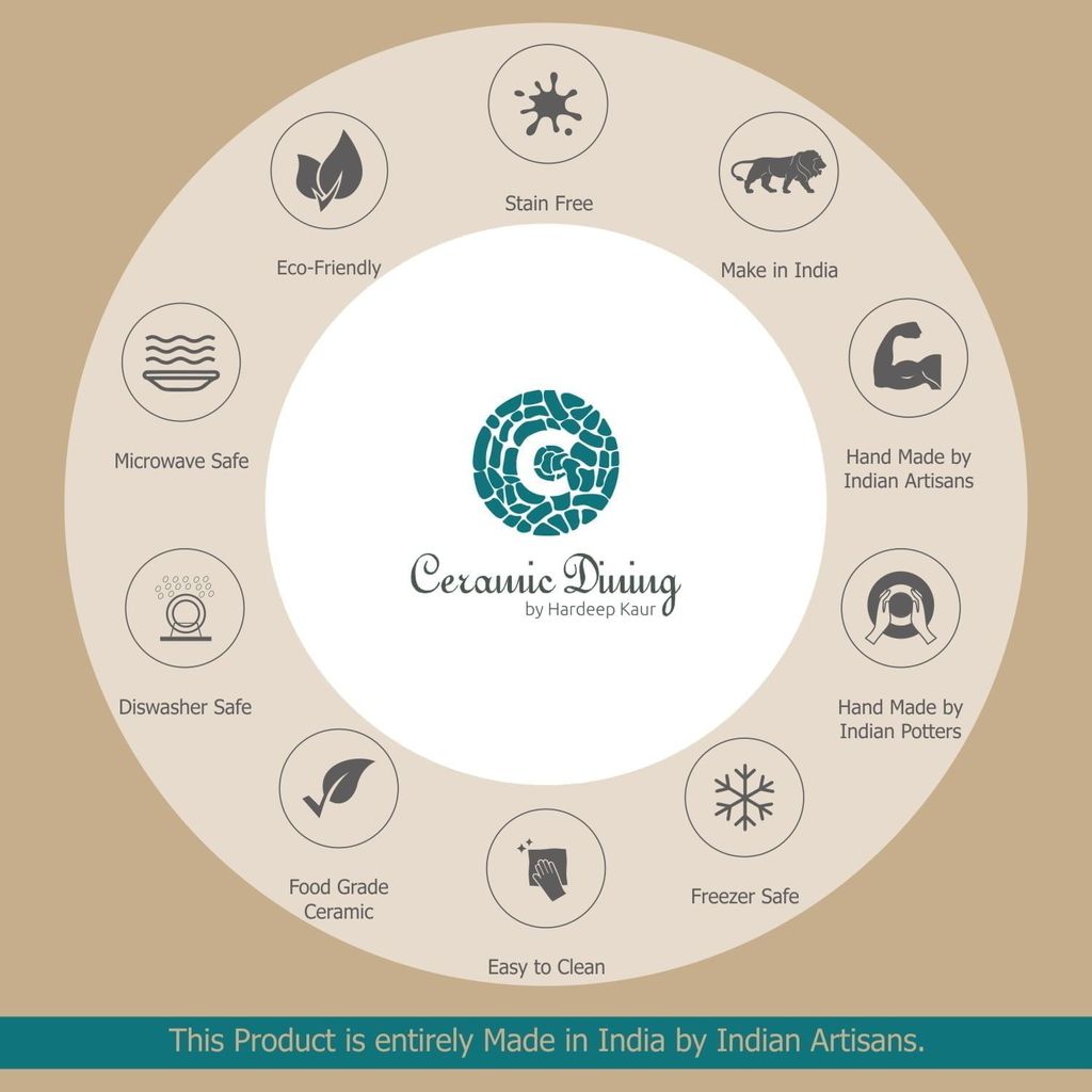 Ceramic Dining Chic Emerald Green Tea cups with Saucers Set of 6