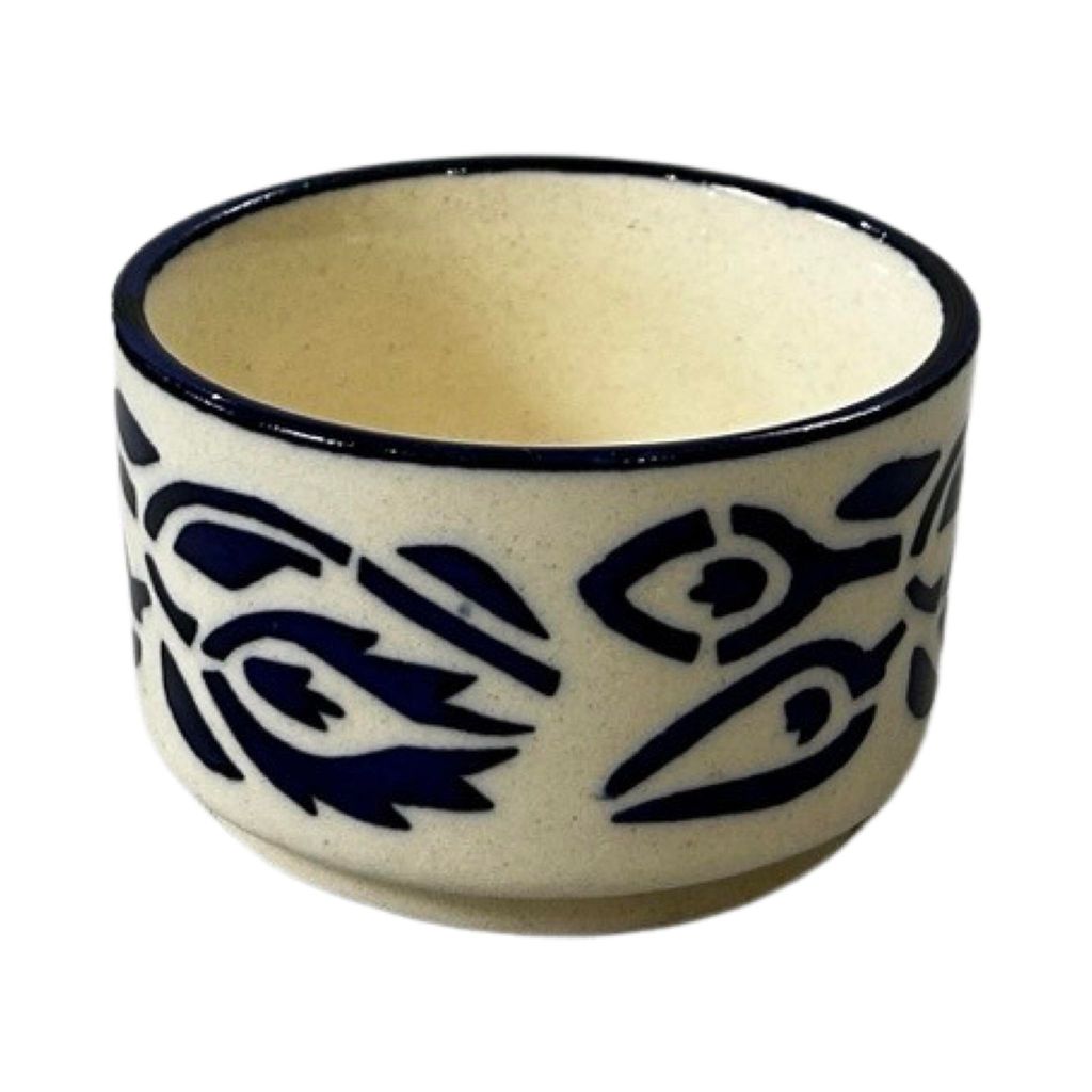 Ceramic Dining Blue Floral Ceramic 50ml Dip Bowls Set of 6