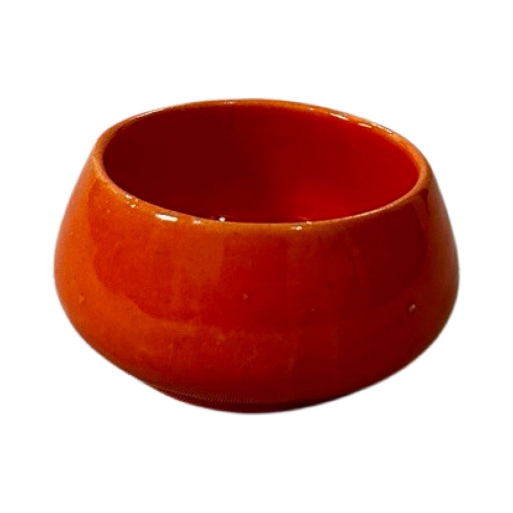 Ceramic Dining Glossy Orange Ceramic 50ml Dip Bowls Set of 6 || Ketchup Bowls || Chutney Bowls
