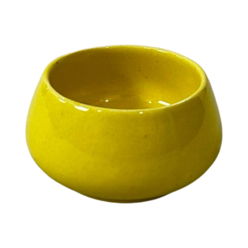 Ceramic Dining Glossy Yellow Ceramic 50ml Dip Bowls Set of 2 || Ketchup Bowls || Chutney Bowls
