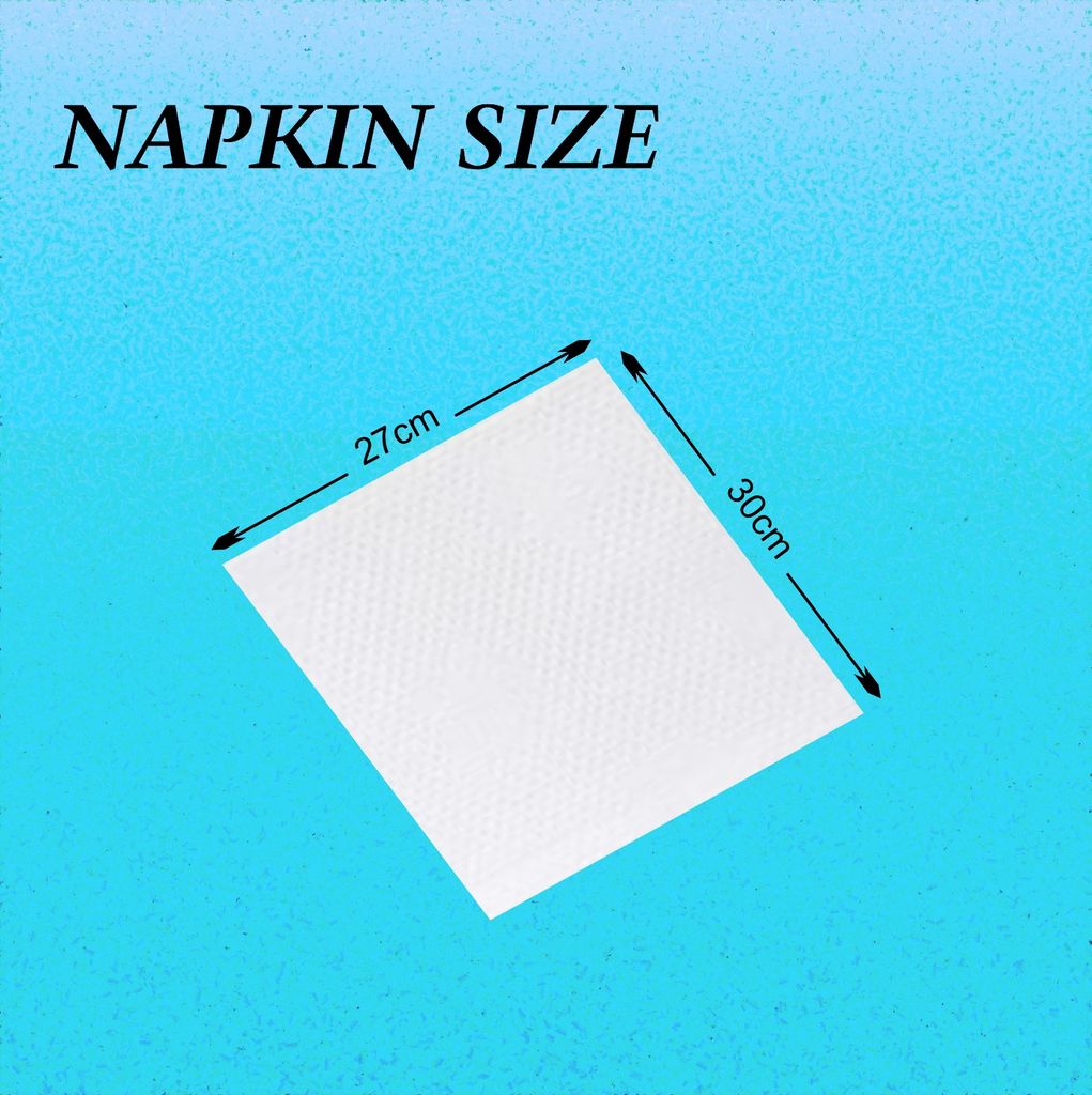 Claret 1-Ply White Paper Napkins (8 Packs, 80 Sheets Each, 640 Total Sheets, 27x30 cm) - Soft, Absorbent, Events and Everyday Use