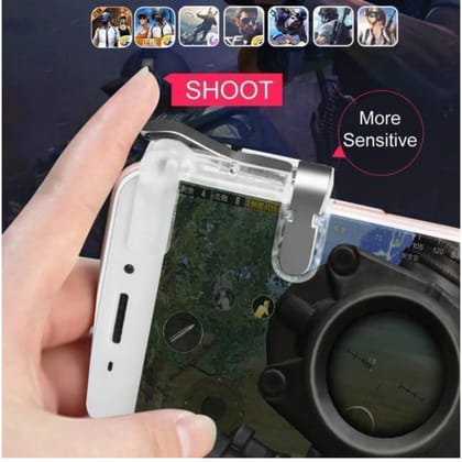Pubg Triggers game/free fire/call of duty all types mobile gaming triggers with L1 and L2 buttons for shoot (1 Pair Set)