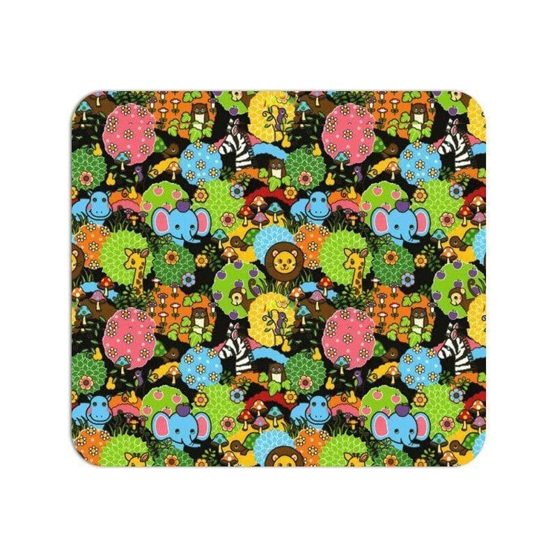 Retro Jungle Party Mouse Pad