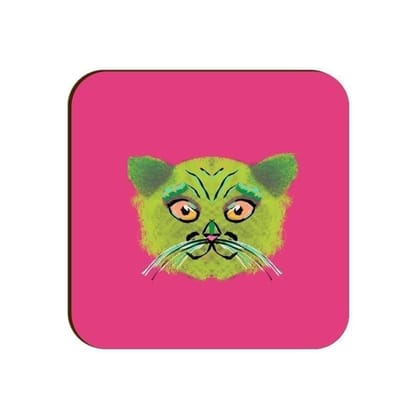 British Shorthair Victorian Cat Square Coaster