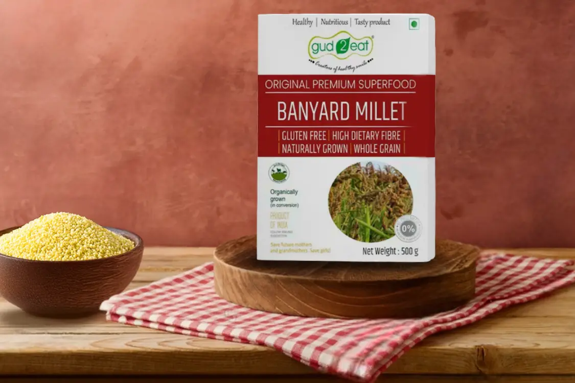 Gud2eat BANYARD MILLET - 400G | Source of Vitamin and Iron | Gluten free | tasty and delicious | 400g