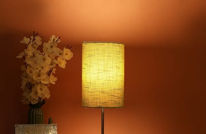 BTR CRAFTS Green Texture Cylinder Lamp Shade, Cotton Fabric, (6" Inches)