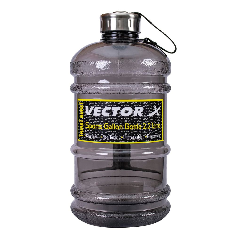 Vector X Sports Water Bottle for Gym, Protein Shaker Bottle, Gallon Water Bottle (2.2 LTR) BPA-Free, Unbreakable, Freezer Safe