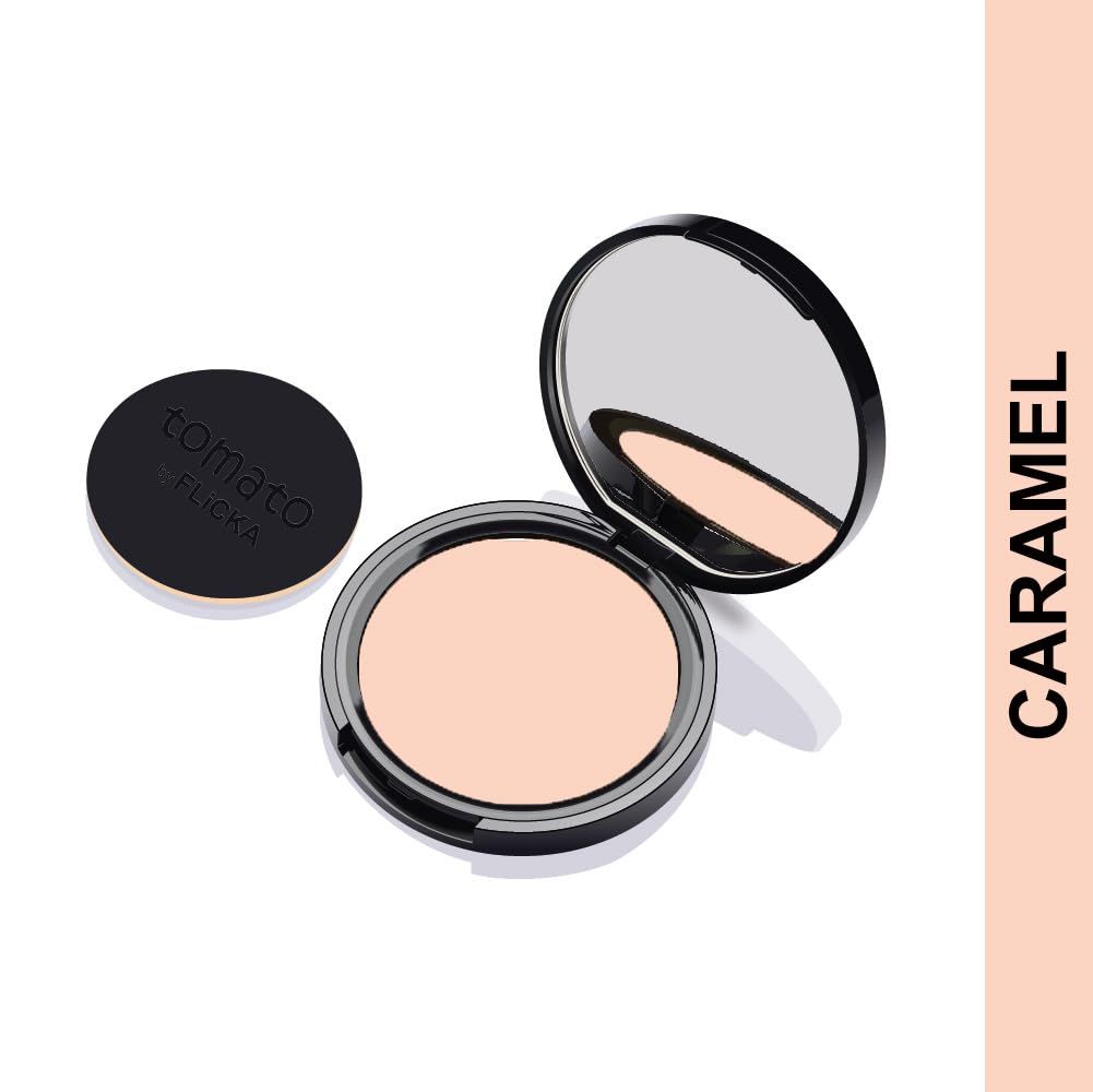 Sophisticated Beauty FLiCKA Tomato Compact Powder For Oil-Free, Matte Finish, Lightweight, Lasts