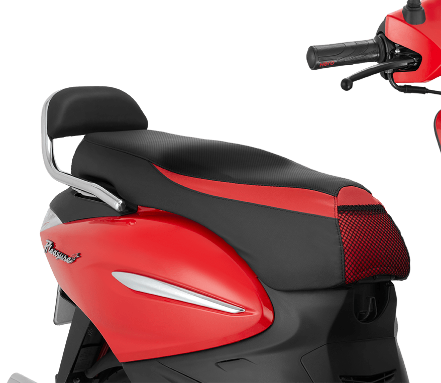 Seat Cover in Red Accent for Pleasure+