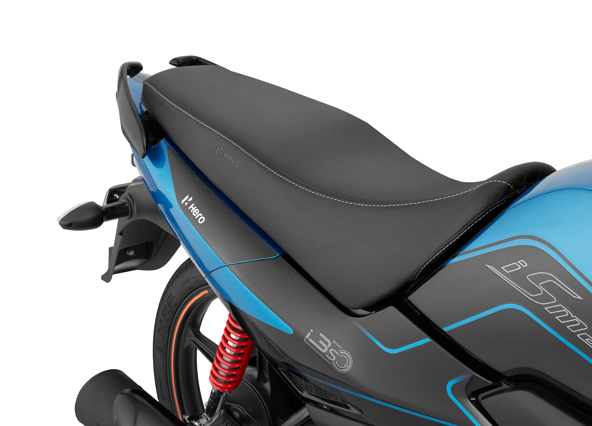 Seat Cover in Blackbird with Water-Repellent PU and High-Density Foam for Splendor Ismart