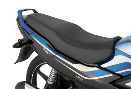 Seat Cover in Jet Black with Automotive-Grade PU and Water-Repellant Finish for Splendor+